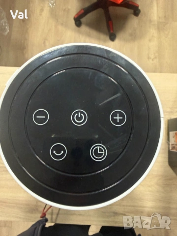 Вентилаторна печка 2-в-1 с керамичен нагревател, осцилация 60°, дистанционно и LED дисплей, снимка 8 - Отоплителни печки - 53689838