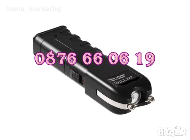 Много мощен електрошок 12000KV. Голям LED фенер с електрошок + калъф, снимка 4 - Екипировка - 50227598