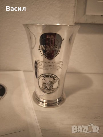 сребърна чаша NASA Apollo 11