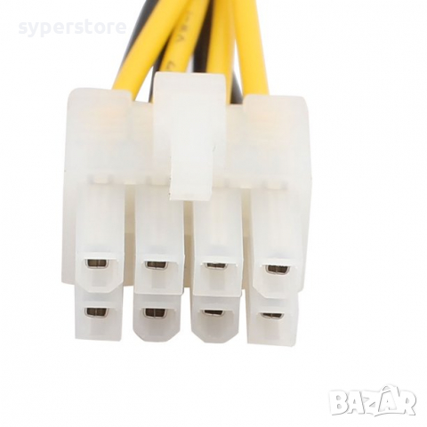 Преходник от 4-пина към 8-пина захранване Digital One SP00365 20см 4/8 power cable, снимка 2 - Кабели и адаптери - 36192274