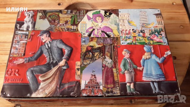 Дървени кутии обвити със тенекии забити с пирончета 30лв за брой , снимка 4 - Декорация за дома - 34468050