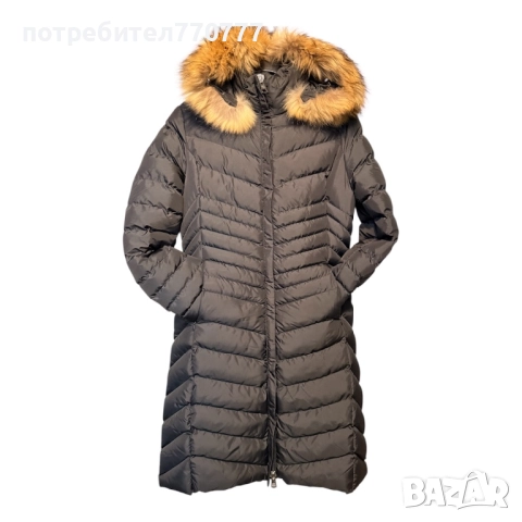 Промоция!!! Страхотно дълго зимно яке с гъши пух и богат естествен косъм Moncler Монклер, снимка 4 - Якета - 51921604