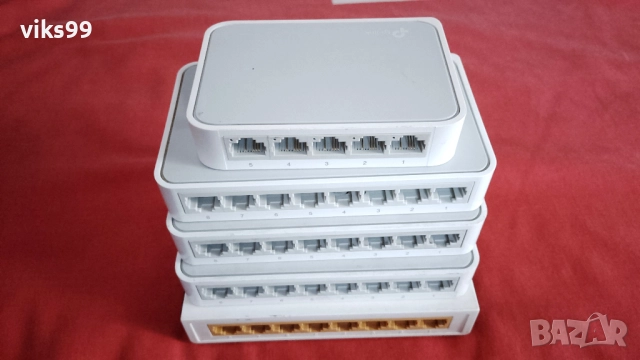 Суичове 5 и 8 портови TP-Link, D-Link, Linksys, ASUS, снимка 10 - Суичове - 46842990