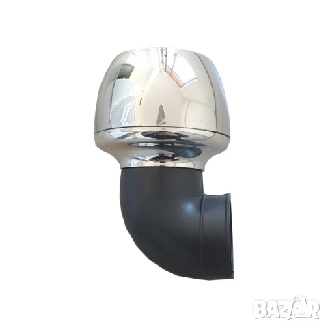 Спортен въздушен филтър 50 mm хром с височина 140 mm