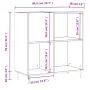 vidaXL Шкаф за винилови плочи сонома дъб 84,5x38x89 см инженерно дърво, снимка 10