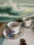 Английски подаръчен комплект за чай/кафе за сребърна сватба, снимка 11