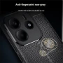 Xiaomi Redmi Note 14 4G Удароустойчив Litchi Skin Калъф и Протектор, снимка 5