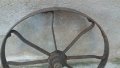 ковано масивно колело от каруца, двуколка, рало , снимка 8