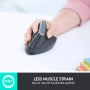 Нова вертикална безжична мишка Logitech MX Vertical – ергономичен дизайн, намалява мускулното..., снимка 6