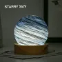 3D лунна стъклена лампа Планета с USB захранване,с бутон на кабела за смяна на цветовете, снимка 2