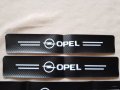 Черен карбон стикери за прагове с надпис и емблема Опел Opel кола автомобил джип ван , снимка 5