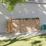 vidaXL Поставка за дърва, дървесен вид, 234x45x100 см, стомана, снимка 2