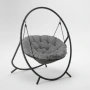 Висящ стол PATIO с тъмносива възглавница и сива рамка - стилен акцент за всеки дом и градина, снимка 6