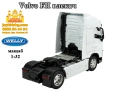 Volvo FH влекач бял мащаб Welly мащаб 1:32, снимка 2