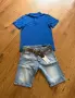 Jack & Jones Мъжки нови къси дънки и тениска, снимка 7