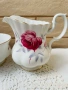 ROYAL ALBERT красив комплект от захарница и латиера от Англия от костен порцелан, снимка 2