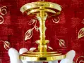 Позлатен свещник PartyLite,24k Gold. , снимка 2