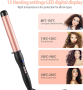 Haglater Curling Wand Бързо нагряваща се керамична маша за коса 32 мм с регулируема температура, снимка 4