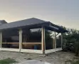 Ветроупорни завеси ветробрани PVC кристал винил найлон барбекю шатри тенти навеси, снимка 3