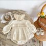 Нова детска/бебешка кремава рокля за 12 месеца, снимка 1