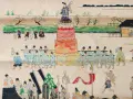 Японско копринено пано / гоблен Tatsumura Art Textile (55х43 см), снимка 3