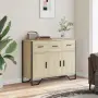 vidaXL Сайдборд, дъб сонома, 97x32,5x74,5 см инженерно дърво, снимка 3