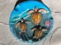 Пепелник Maldives /купичка за дребни бижута с 3D костенурки - екзотичен сувенир от Малдивите, нов , снимка 3