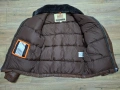 Parajumpers Goat Leather Down Jacket Size L Кожено Пухено Яке Мъжко, снимка 12