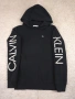Мъжки суичър Calvin Klein Jeans Black Distressed Logo | MSRP €120 | Размер 14Y / XS, снимка 1