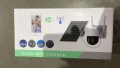 Соларна безжична въртяща се камера WIFI 8MP проследяване осветяване, снимка 1