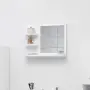 vidaXL Огледало за баня, бяло, 60x10,5x45 см, инженерно дърво, снимка 2