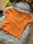Оранжева рипсена кроп тениска, снимка 3