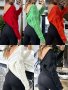 Дамски пуловер, кръстосан отзад с красива шарка, 5цвята - 023, снимка 1 - Блузи с дълъг ръкав и пуловери - 39855780