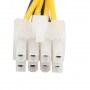 Преходник от 4-пина към 8-пина захранване Digital One SP00365 20см 4/8 power cable, снимка 2