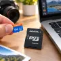 Карта памет microSDXC 64GB с адаптер, ADATA Premier AUSDX64GUICL10A1-RA1, UHS-I U1 Class 10 V10 A1, снимка 1