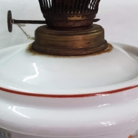Антикварна порцеланова газена лампа., снимка 7 - Антикварни и старинни предмети - 36044870