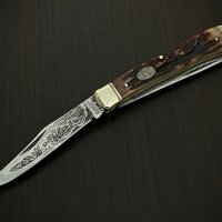 Trapper Etched - Сгъваем ловен нож с две остриета. (MR267), снимка 1 - Ножове - 41863480