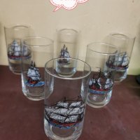Стари колекционерски чаши с кораби , снимка 1 - Колекции - 40013758