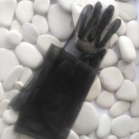 Дамски ръкавици черен тюл 7051, снимка 4 - Ръкавици - 41250007