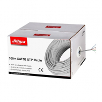 Пач кабел Dahua, UTP, cat.5e, 305м, бял, Лан кабел, снимка 3 - Други - 36186764