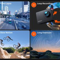 iZEEKER iA100 Action Cam 4K30FPS 20MP WiFi 40M подводна камера Ultra HD сензорен екран, снимка 8 - Камери - 40957881