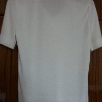 Бяла блузка с къс ръкав, снимка 7 - Тениски - 42015823