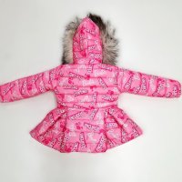 Топ модел зимно яке Барби  Естествен пух Размер 4,5,6,7,8г Цена 95лв, снимка 3 - Детски якета и елеци - 42354465