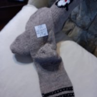 Ръчно плетени дамски чорапи  размер 38, снимка 2 - Дамски чорапи - 41786556