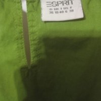 Разкроена рокля в зелено Есприт, снимка 3 - Рокли - 41209272