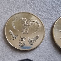 Монети . Кипър .1,2,5, 10 ,20 и 50 цента. 6 бройки., снимка 4 - Нумизматика и бонистика - 42425286