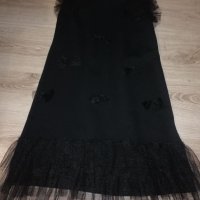 Черна модерна рокля, снимка 1 - Рокли - 41418090