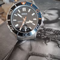 DOXA SHARK кварцов часовниk,водоусточив,дата,въртящ се безел, снимка 9 - Мъжки - 41745645