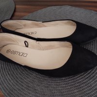 Дамски черни велурени балеринки Esmara, снимка 5 - Дамски ежедневни обувки - 42291847