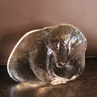 стъклена фигура мечка, снимка 1 - Колекции - 44828031